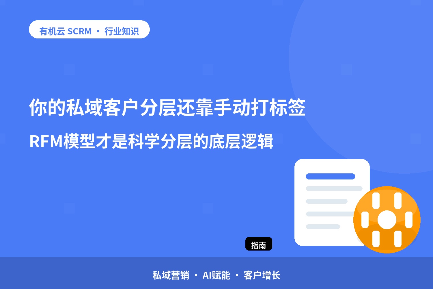 你的私域客户分层还靠手动打标签？RFM模型才是科学分层的底层逻辑 配图