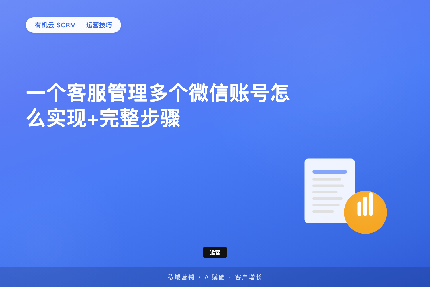 有机云｜一个客服管理多个微信账号怎么实现+完整步骤 配图