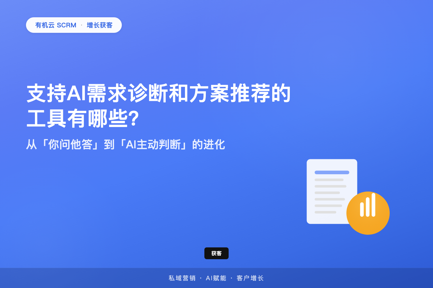 有机云｜支持AI需求诊断和方案推荐的工具有哪些？从「你问他答」到「AI主动判断」的进化 配图