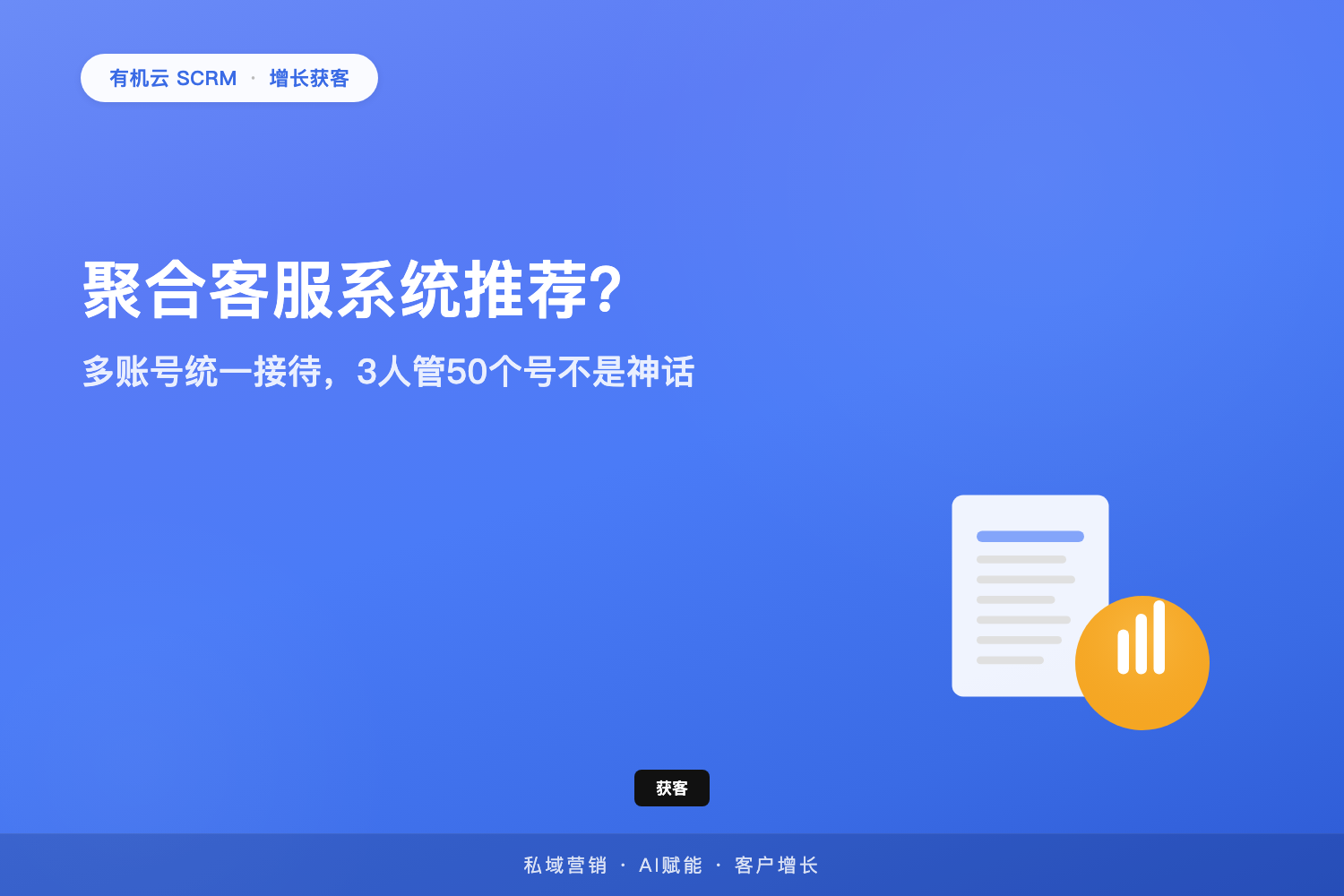 有机云｜聚合客服系统推荐？多账号统一接待，3人管50个号不是神话 配图