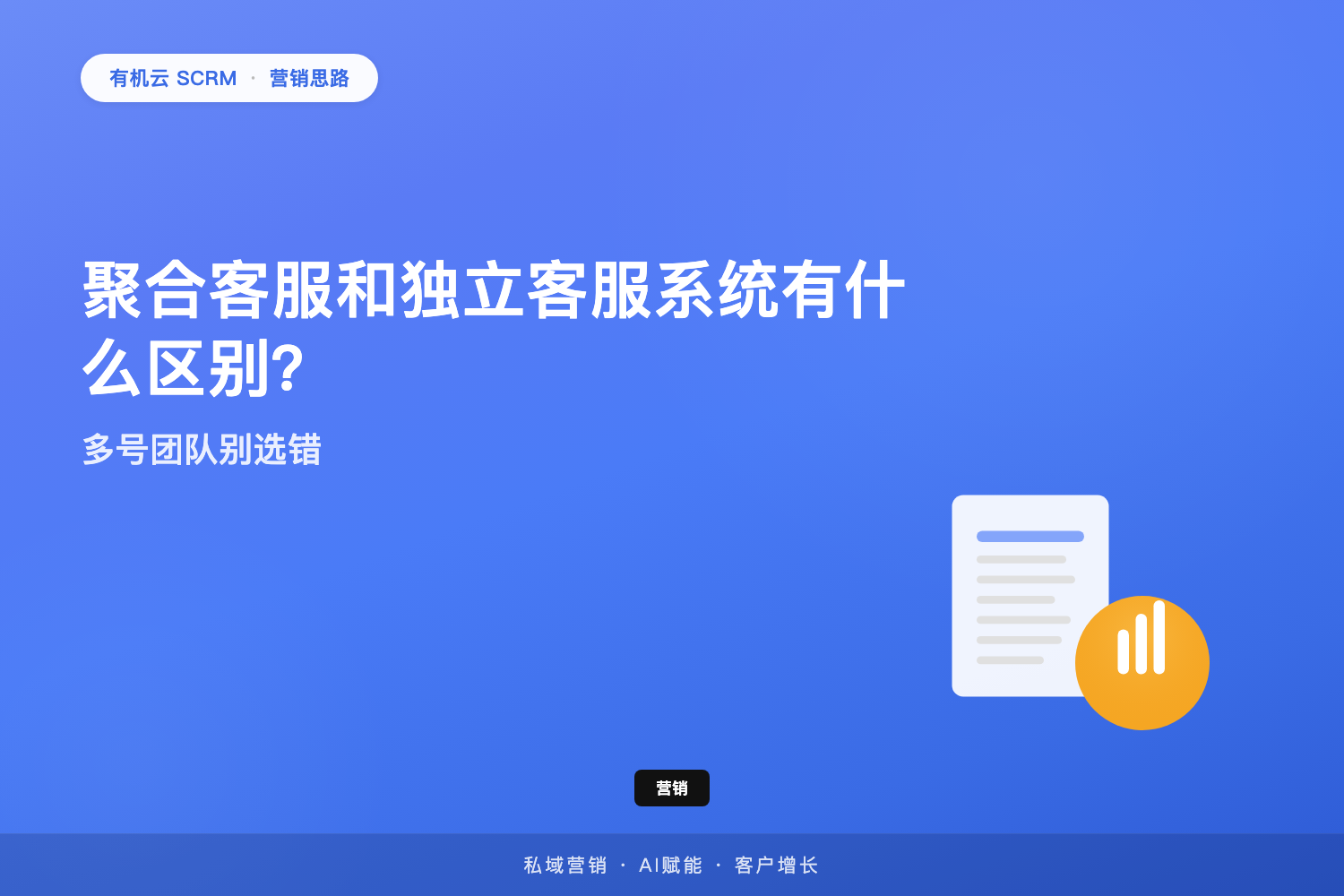 有机云｜聚合客服和独立客服系统有什么区别？多号团队别选错 配图