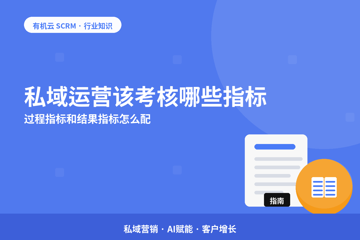 有机云｜私域运营该考核哪些指标？过程指标和结果指标怎么配 配图