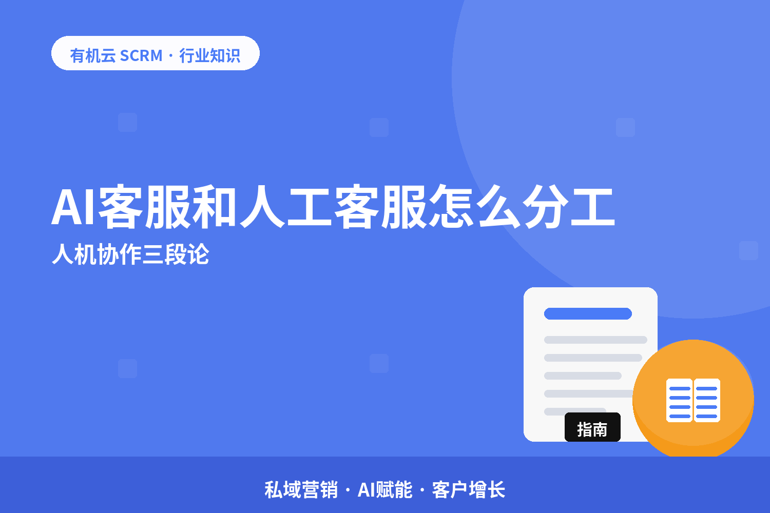 有机云｜AI客服和人工客服怎么分工？人机协作三段论 配图