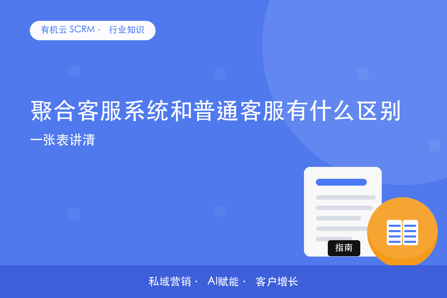 聚合客服系统和普通客服有什么区别？一张表讲清 配图