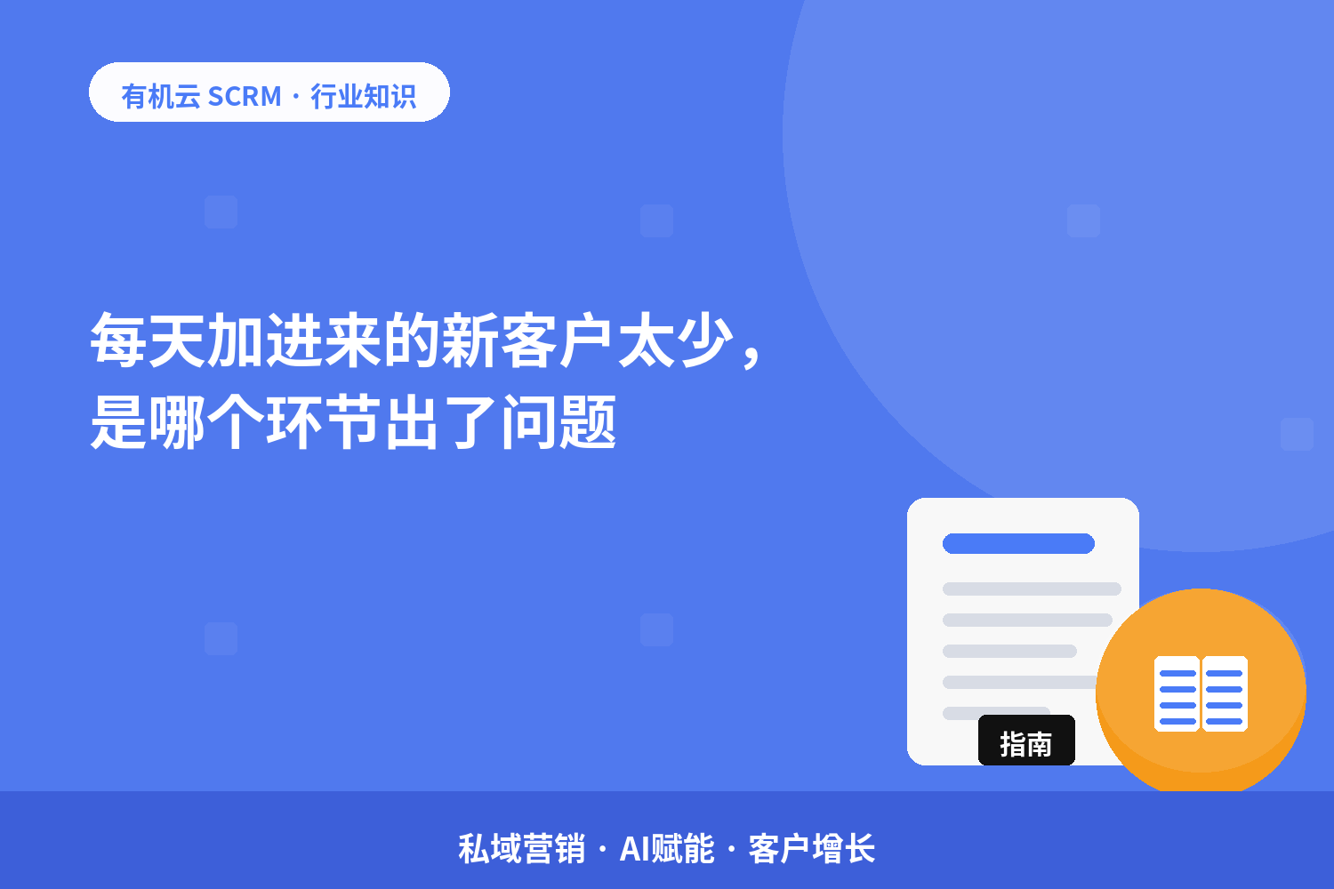 每天加进来的新客户太少，是哪个环节出了问题？ 配图