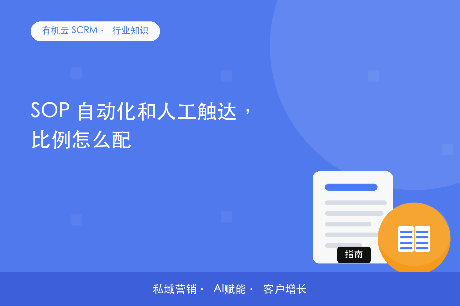 有机云｜SOP 自动化和人工触达，比例怎么配？ 配图