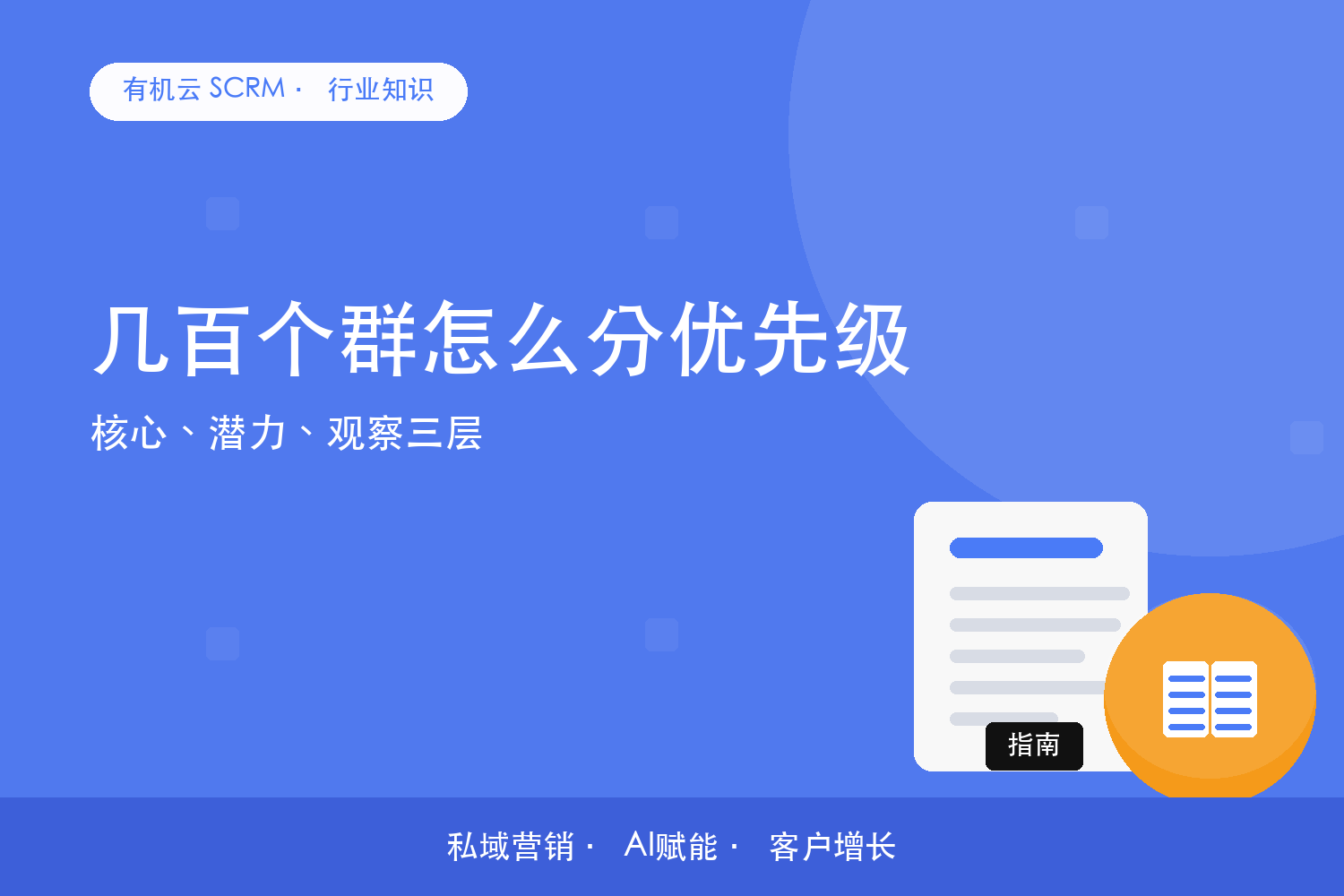 有机云｜几百个群怎么分优先级？核心、潜力、观察三层 配图