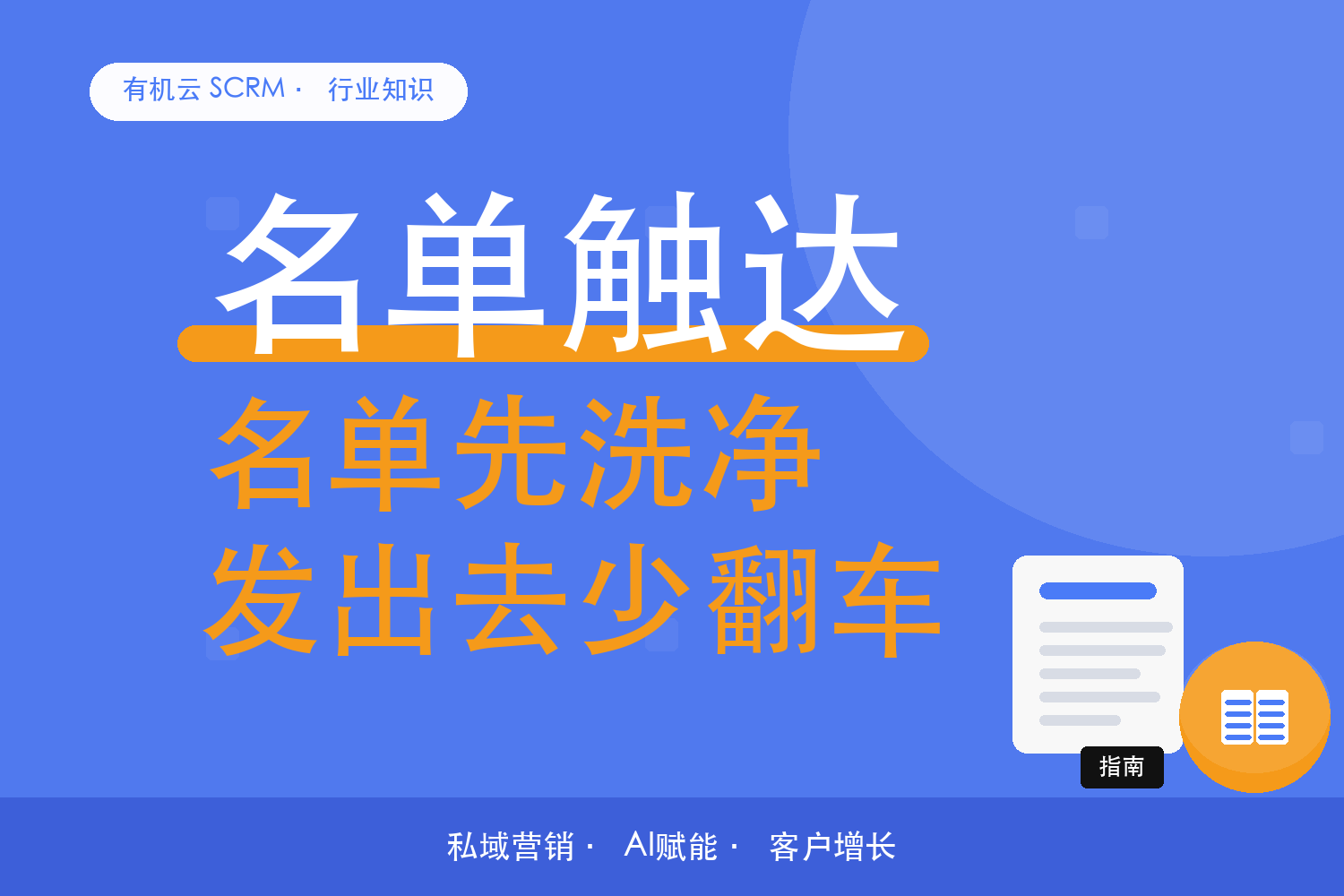 有机云｜几千人的名单，触达前先做一次体检 配图