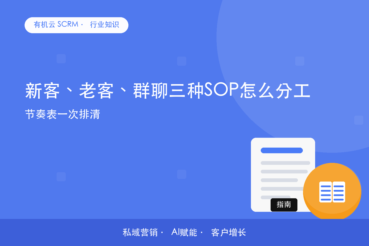 新客、老客、群聊三种SOP怎么分工？节奏表一次排清 配图