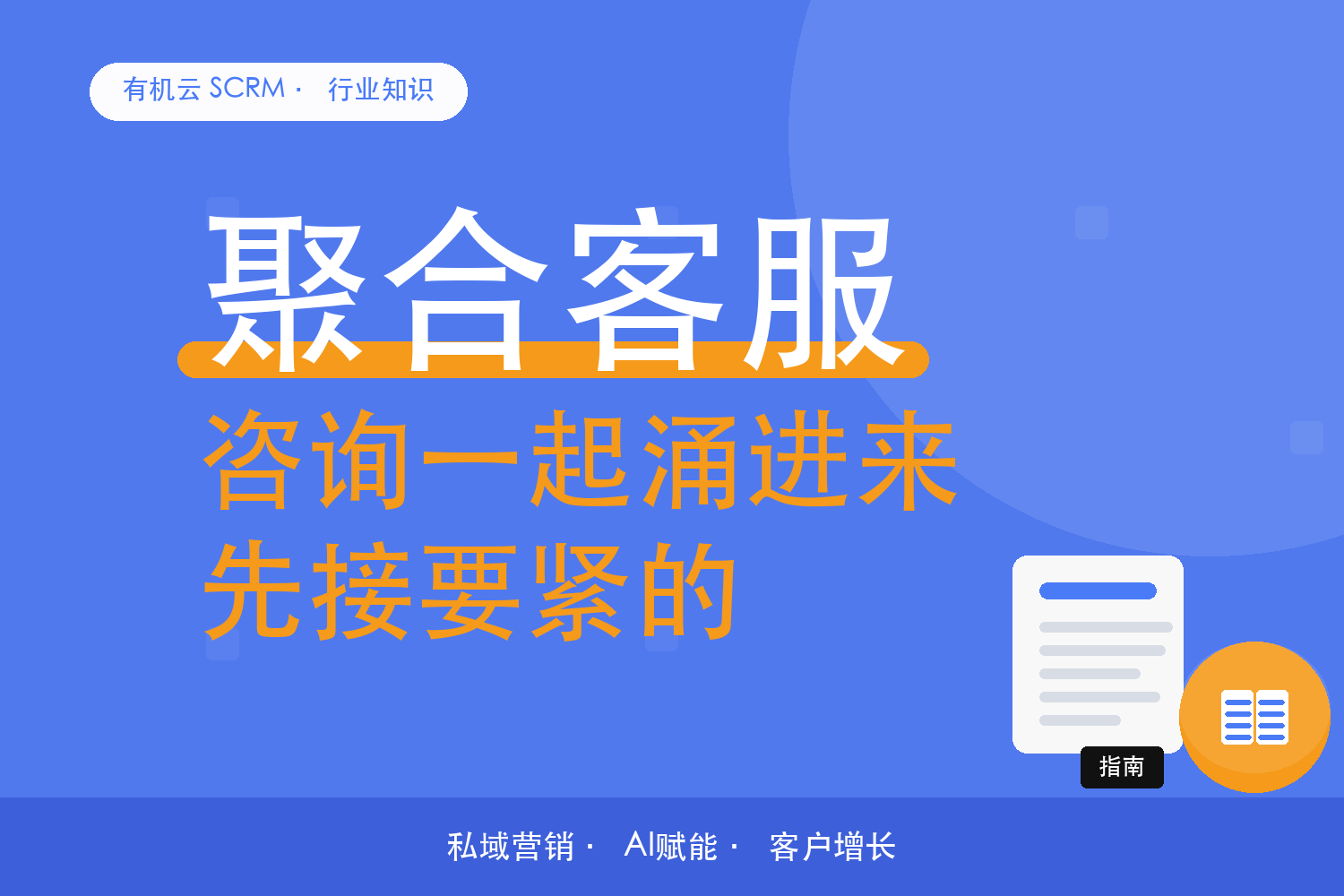 有机云｜客户咨询一下子涌进来，接待顺序怎么排 配图