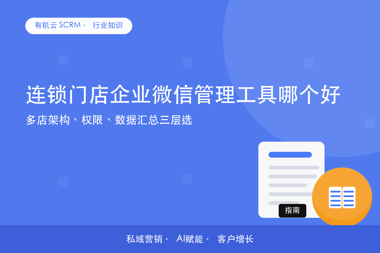 有机云｜连锁门店企业微信管理工具哪个好？多店架构、权限、数据汇总三层选 配图